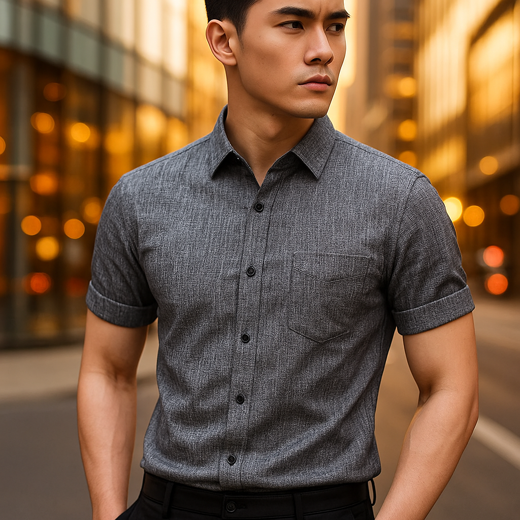 Kit de Camisas Sociais Montieri em Linho, Viscose e Elastano + Brindes