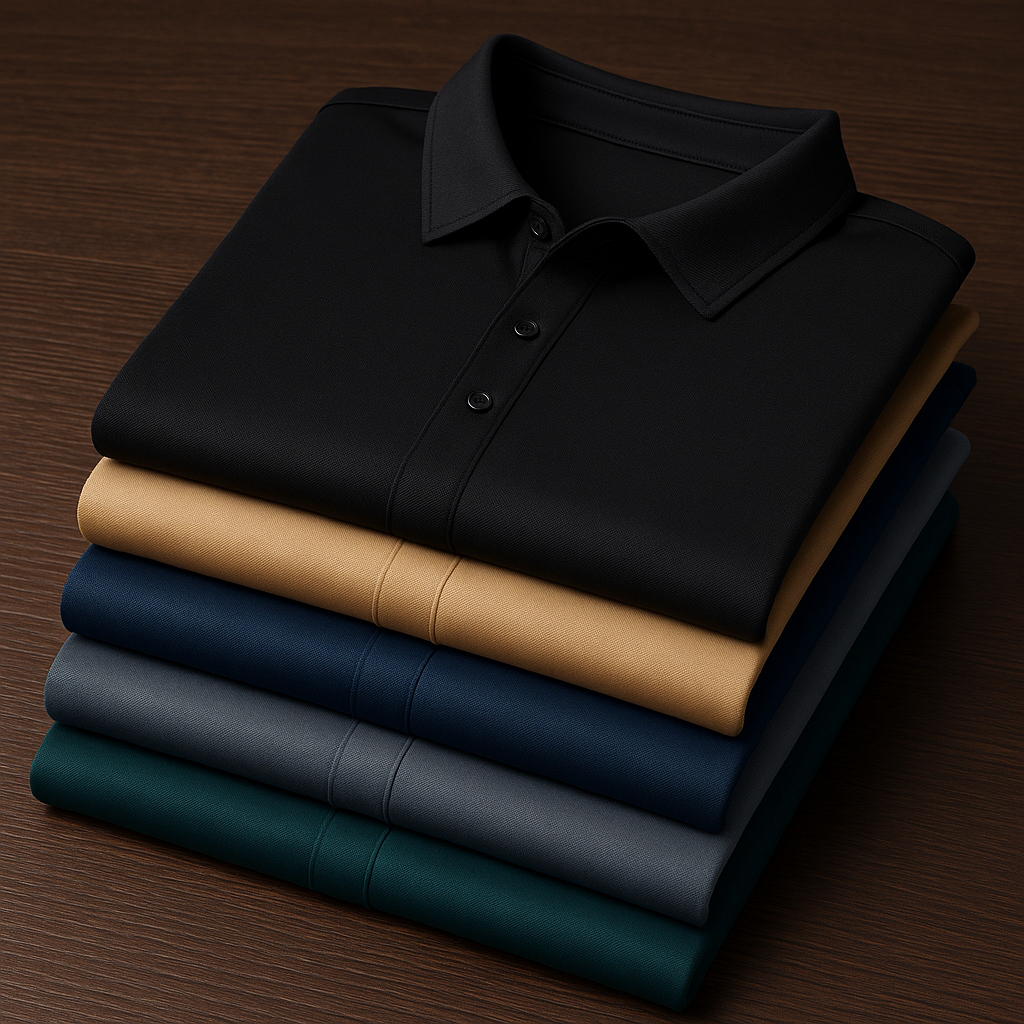 Kit de Camisas Sociais Mabello em Seda, Poliéster e Viscose + Brindes