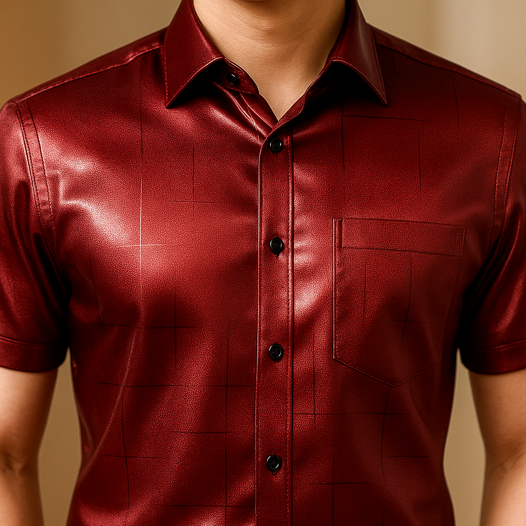 Kit de Camisas Sociais Zathier em Seda, Poliéster e Viscose