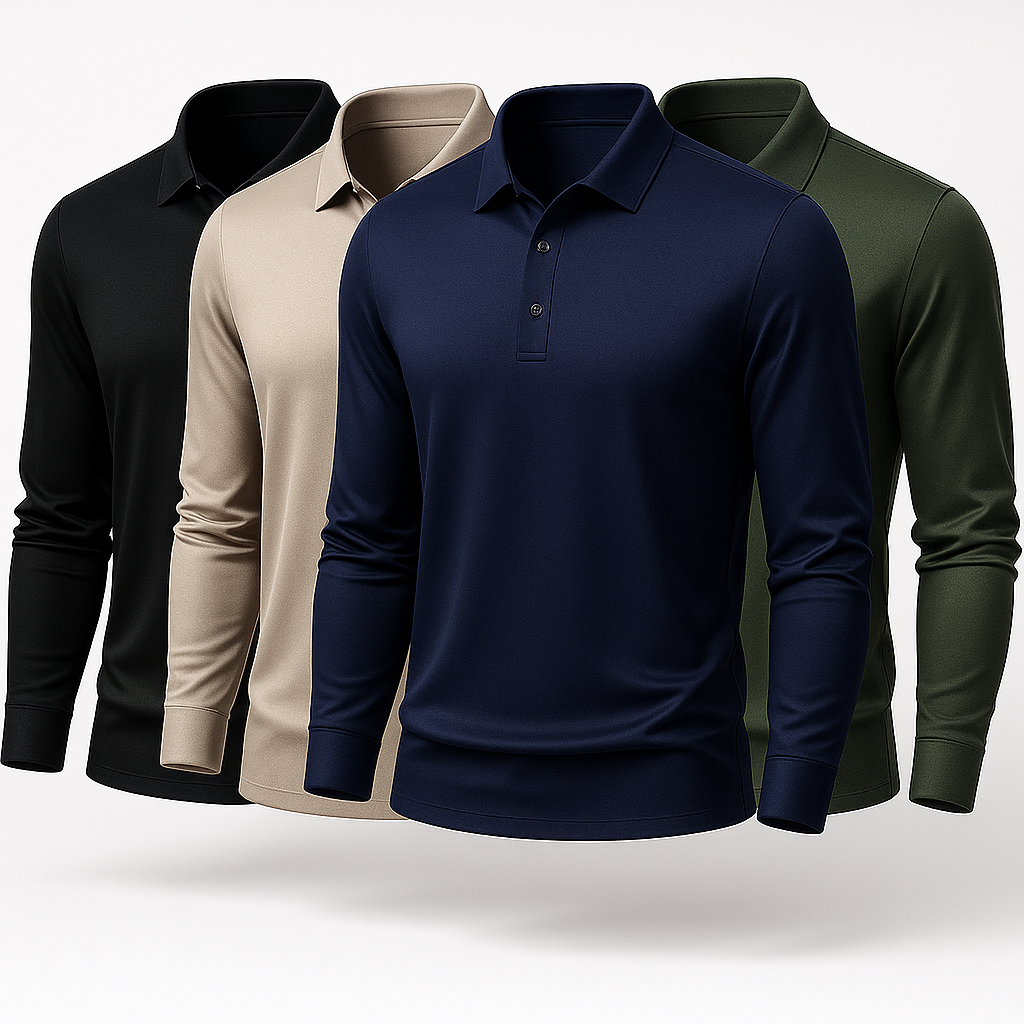 Kit de Camisas Polo Rhegard em Seda, Poliéster e Viscose + Brindes