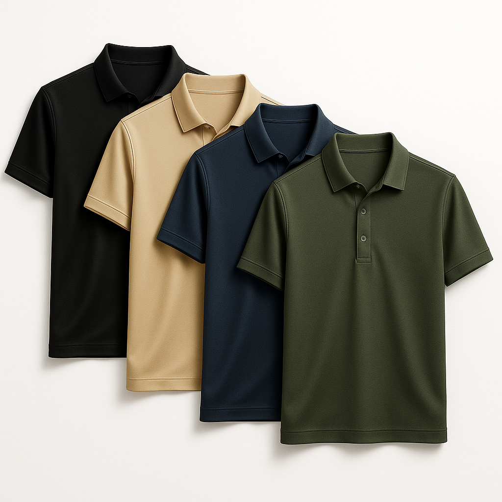 Kit de Camisas Sociais Mabello em Seda, Poliéster e Viscose + Brindes