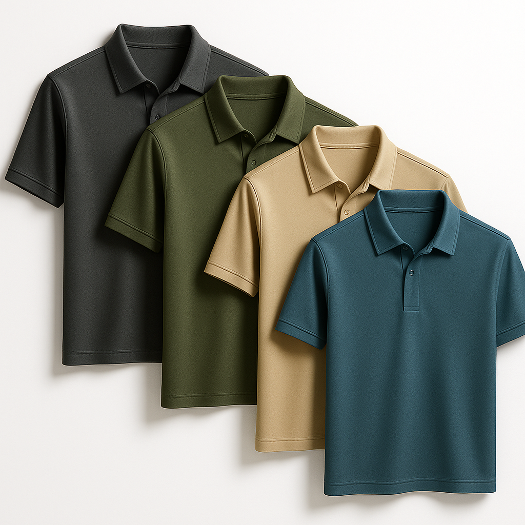 Kit de Camisas Sociais Mabello em Seda, Poliéster e Viscose + Brindes
