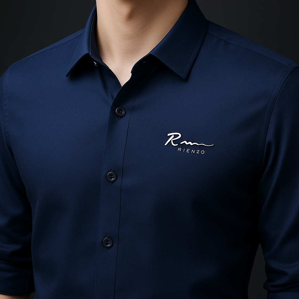 Kit de Camisas Sociais Rienzo em Seda, Poliéster e Viscose + Brindes