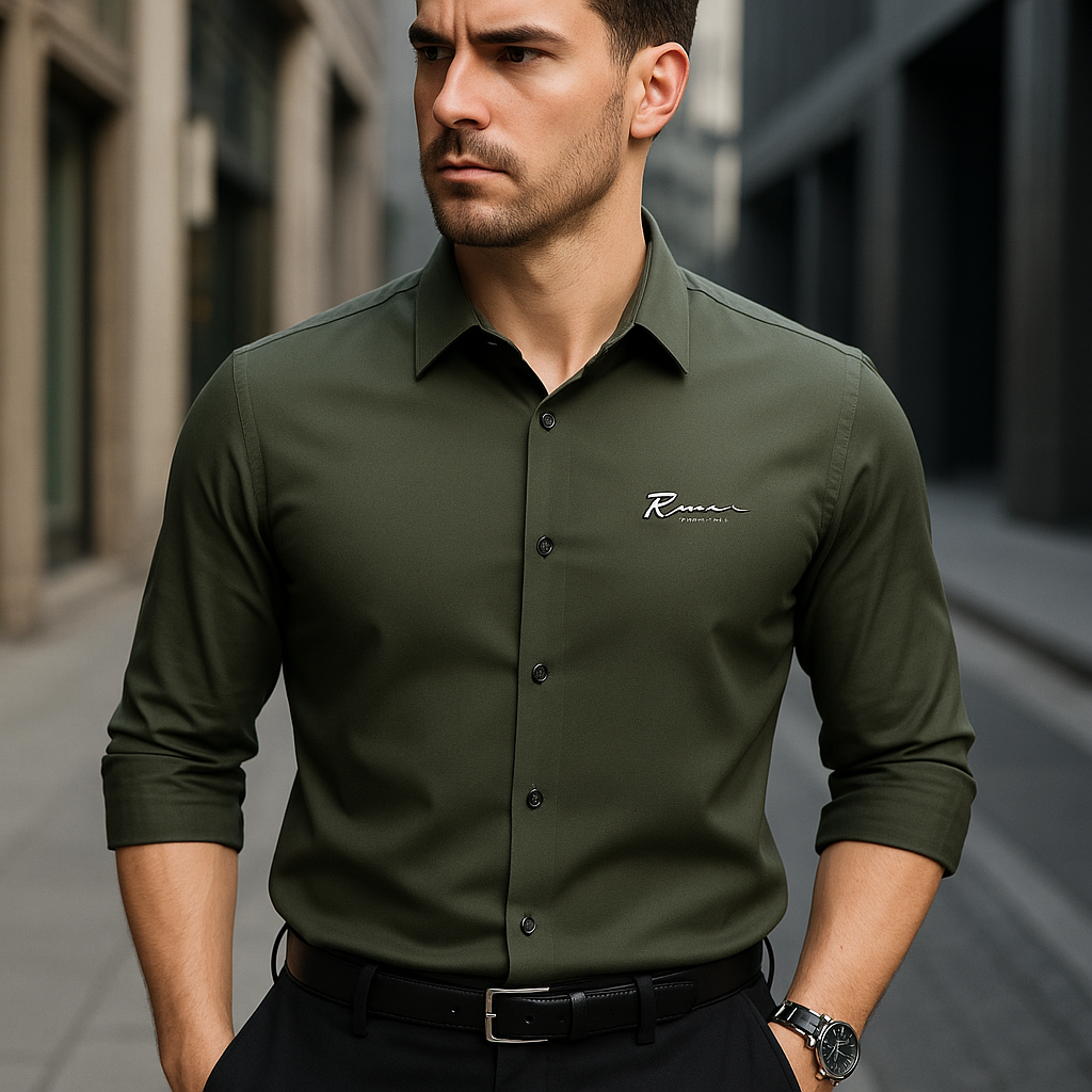 Kit de Camisas Sociais Rienzo em Seda, Poliéster e Viscose + Brindes