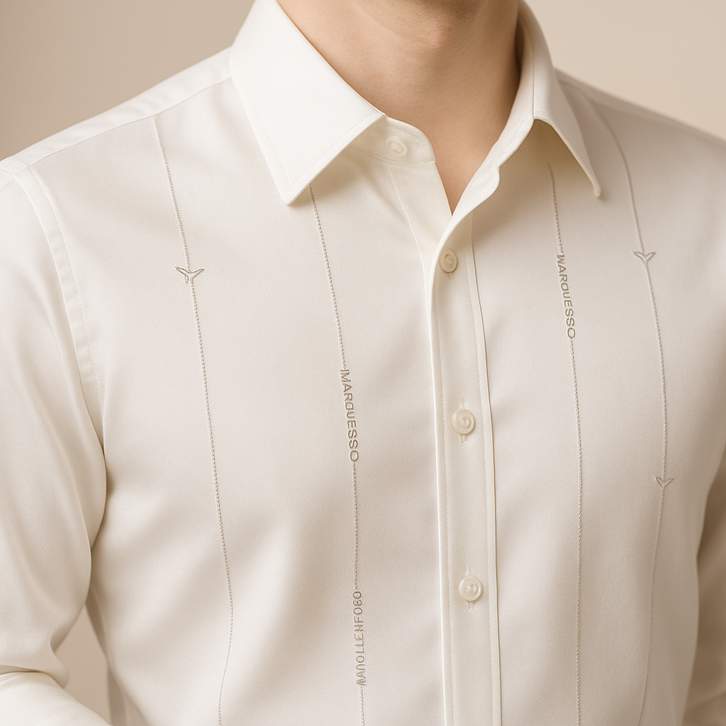 Kit de Camisas Sociais Marquessio em Seda e Poliéster + Brindes