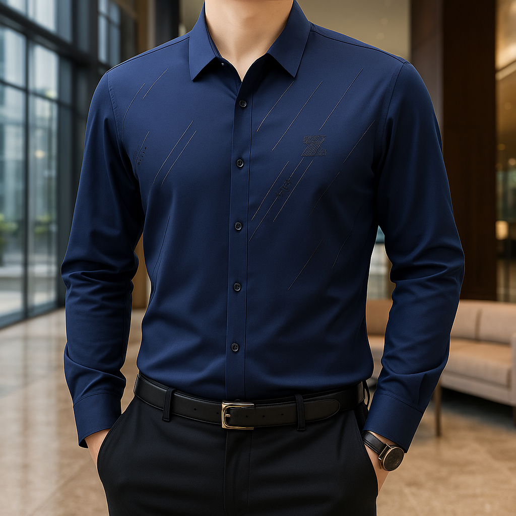Kit de Camisas Sociais Zorvick em Seda e Poliéster + Brindes