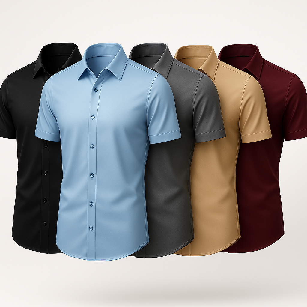 Kit de Camisas Sociais Vastelli em Poliéster + Brindes