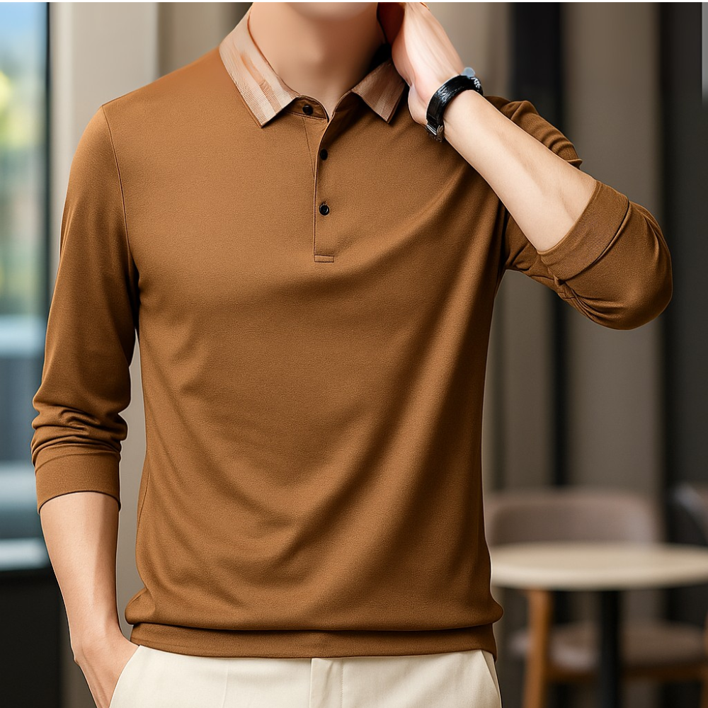 Kit de Camisas Polo Rivano em Seda, Poliéster e Viscose + Brindes