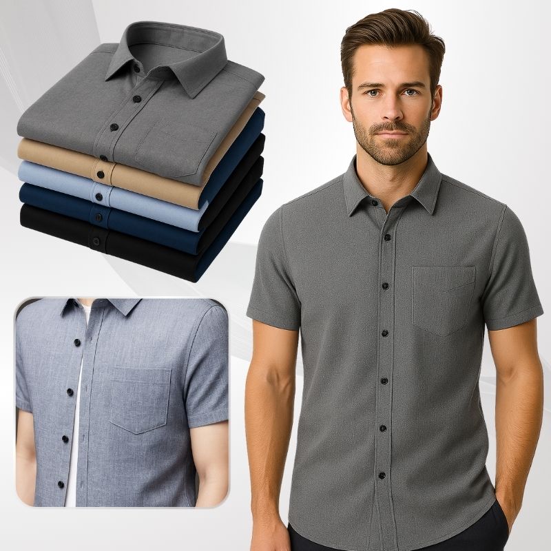 Kit de Camisas Sociais Montieri em Linho, Viscose e Elastano + Brindes